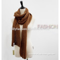 top quality ribbed knitted scarf cashmere scarf and shawl